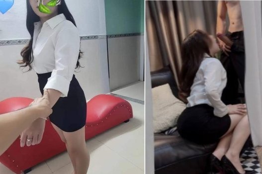 Thư ký sex vụng trộm với anh sếp